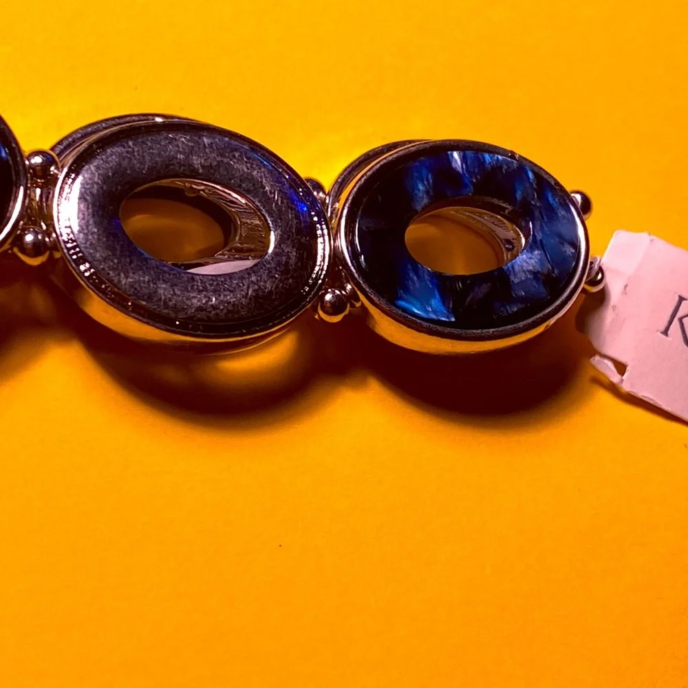 Kim Rogers-Blue & Silver bracelet